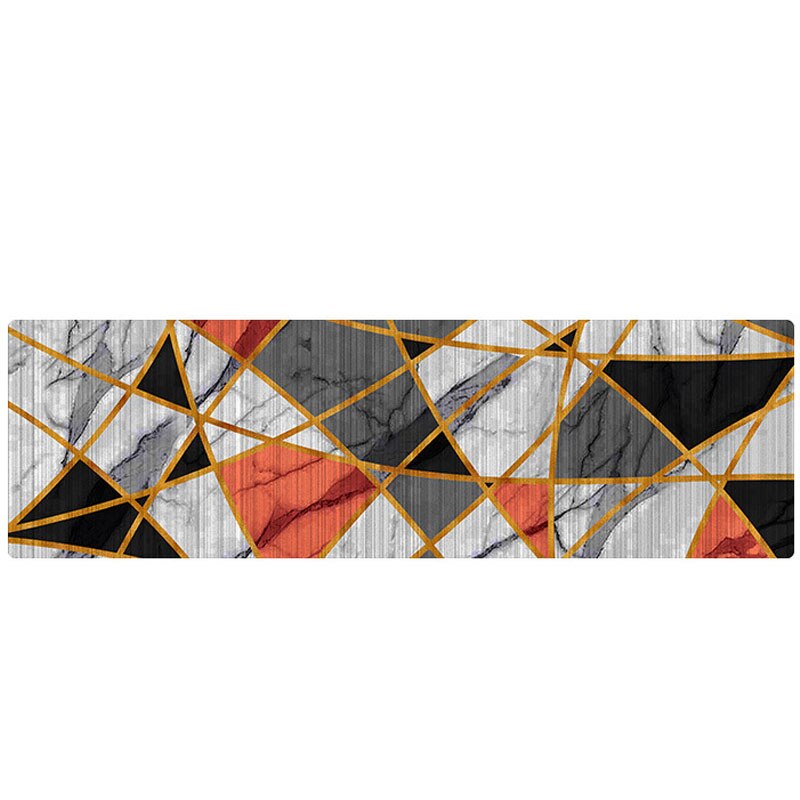 Geometriset keittiön matot pvc nahka matot isot lattiamatot ovimatot makuuhuoneen tatamit vedenpitävät öljynpitävät keittiön matot: 3 / 45 x 75cm