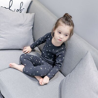Kevät syksy lasten pyjamasetit tytöille vaatesetit vauvojen pojille yöpuvut pyjamat vaatteet puku lasten taaperoille koti