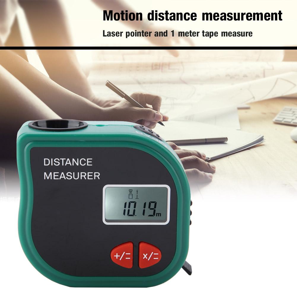 18m Distance Measurer Handheld LCD Distance Meter Ultrasonic Distance Meter Measurement Electronic Tape Measure