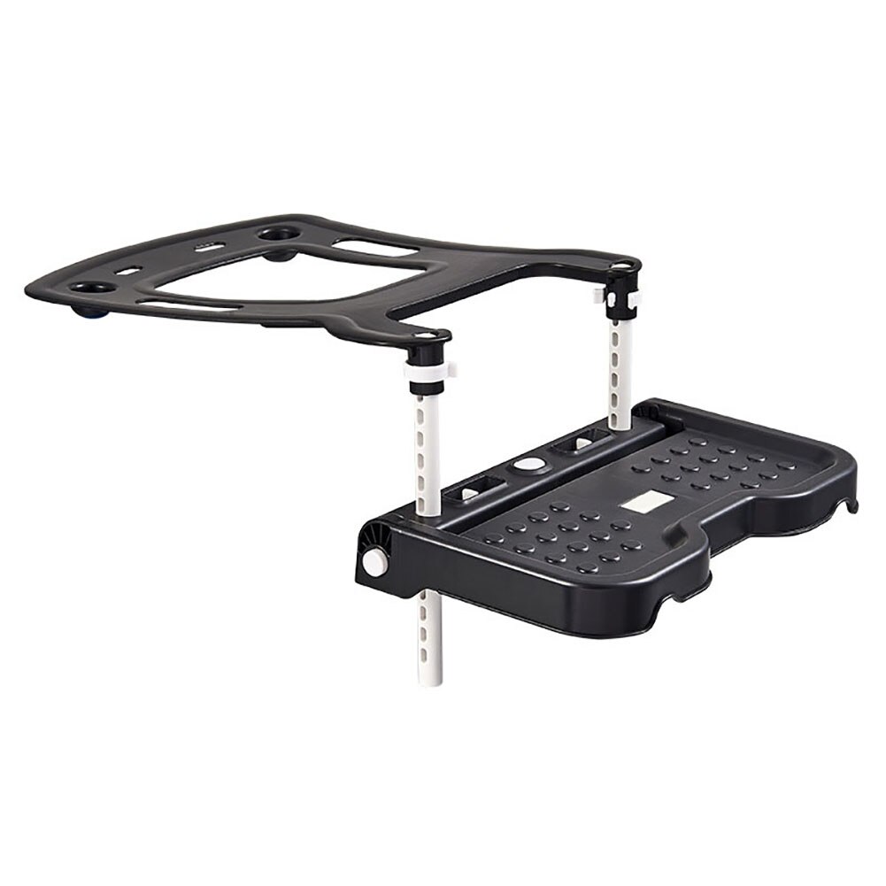 Reposapiés ajustable para asiento de seguridad de coche para niños, soporte de sujeción, Pedal plegable para reposapiés de bebé, reposapiés plegable para piernas: Negro