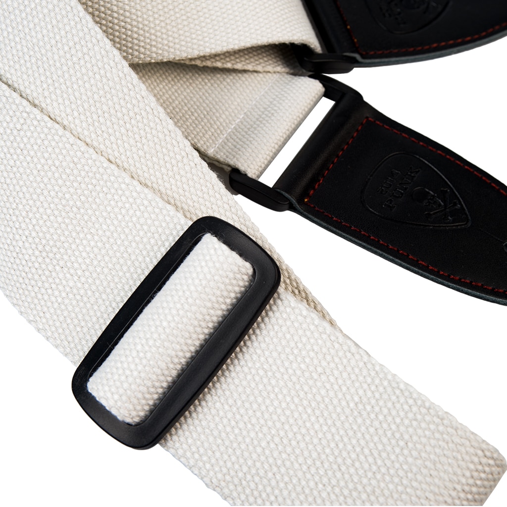 Naomi Gitaarband Leather Head Verstelbare Schouderband Voor Gitaar Elektrische Gitaar Basgitaar Onderdelen Accessoires Wit