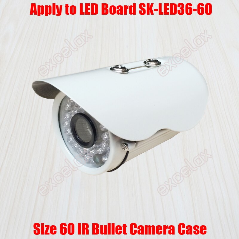 Waterdichte IR Bullet Camera Behuizing Size 60 Buis CCTV Camera Case Aluminium IP66 Outdoor Behuizing voor 36 stks IR LED Board
