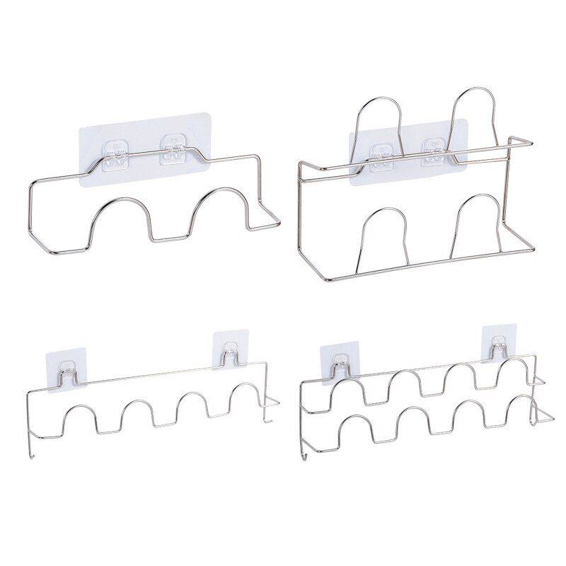 N1HF – porte-chaussures mural avec ventouses, support de rangement pour salon, organisateur de pantoufles suspendues