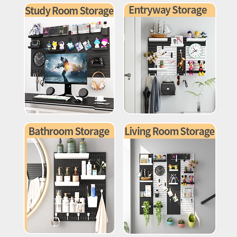 Pegboard Werkzeug Zubehör Mauer montieren Regal Anbindung Gremium Werkbank Haken Gestell Anzeige Stand Plastik Lager organizer Bausatz Pro Garage