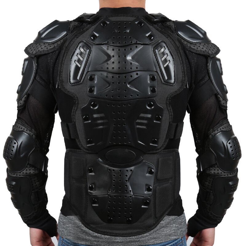 Motorcycle Full Body Armor Shirt Jacket Back Shoulder Protect Gear S-XXXL Black Moto Cycling Jackets Moto Protection S -XXXL