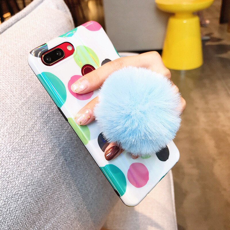 Univeral Lazy Mobile Phone Holder Expanding socket Cute Plush Colorful Adjustable Cellphone Tablet Desktop Holder Stand: blue