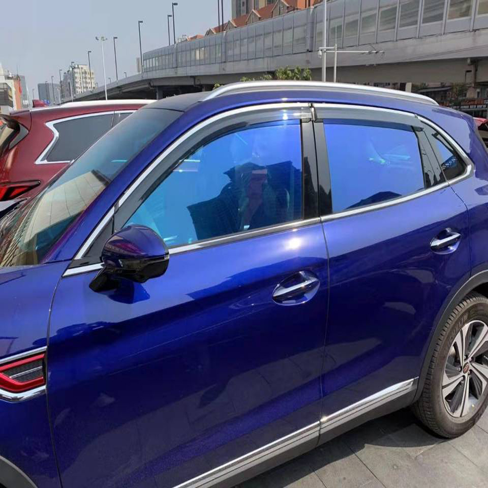 0.75M*3M Chameleon Blue Car Protection Front Window Foils VLT 55% Solar Protection Film Windshield Sun Shade Windscreen Tinting