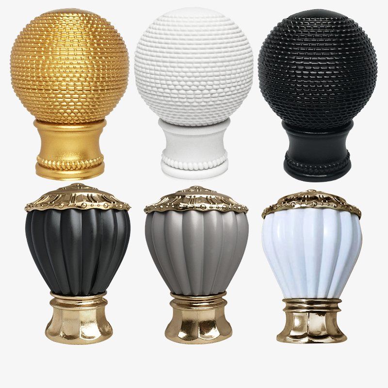 1 Stuk Gordijnroede Hoofd Romeinse Staaf Kop Decoratieve Kop Twee Plug Hoofd Afdichting Kop Gordijnkap Gordijnroede Accessoires