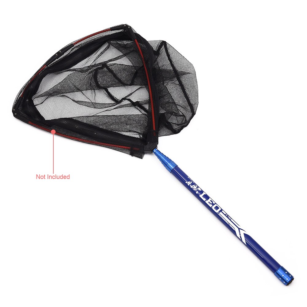 Lixada 2.1M Fishing Brail Net Blue Lightweight Durable Telescopic Extension Carbon Fiber Rod Handle Fishing Tackle Red de pesca