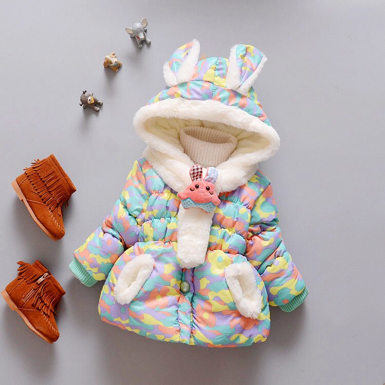Kinderkleding Warme Winter Herfst Bovenkleding Baby Meisje Kleding Jas Voor Meisjes Jas Kids Kleding Hoodies 1 2 3 4 jaar