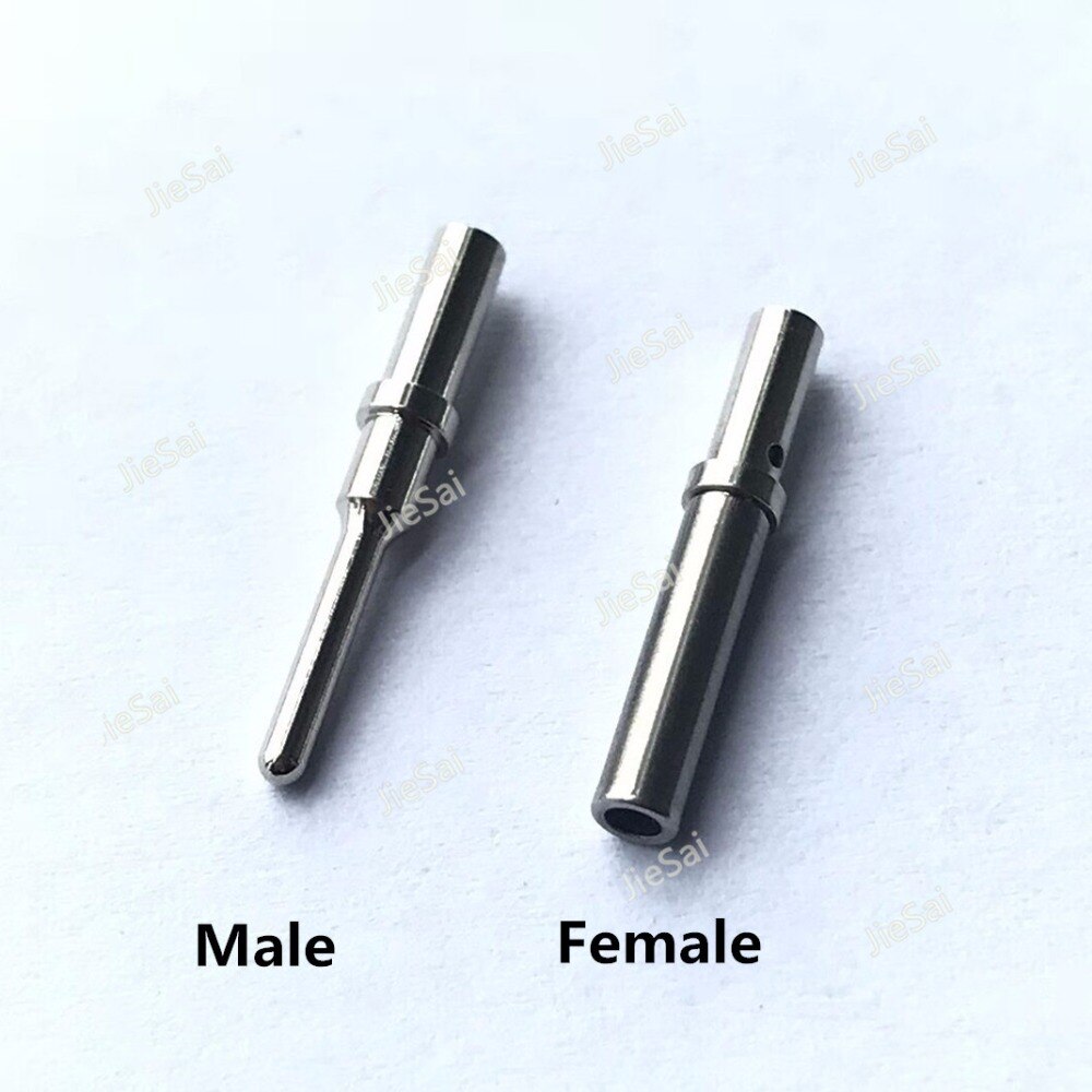 50/100Pcs DT Series Pin Contact 0462-201-16141 0460-202-16141 Stainless Steel 16-20AWG Deutsch Crimp Solid Terminal Female Male