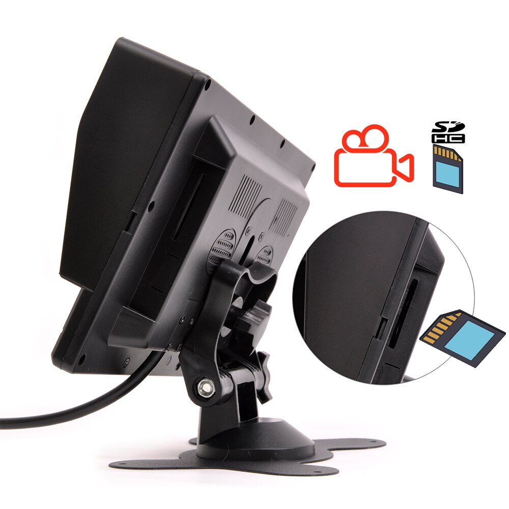 7icnh AHD car monitor IPS Screen ,2CH,with SD Recording