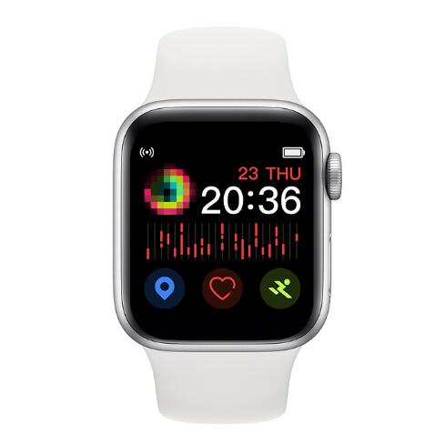 IWO 10 IWO 11 X6 IWO 1:1 Bluetooth Smartwatch Relógio Inteligente de Freqüência Cardíaca Relógios Horas para IOS Iphone 6 6S 7 8 9 X Max Samsung Xiaomi: WHITE