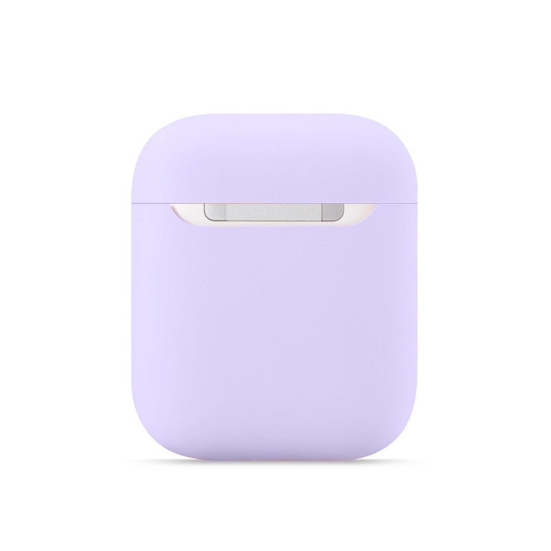 Kjoew Del Silicone di Colore Solido Per AirPods Della Copertura di Caso Per Apple Auricolare Senza Fili Custodia protettiva Auricolare Auricolare Protettiva Caso