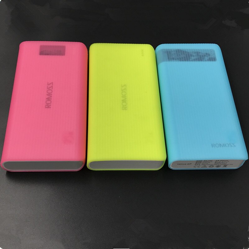 Portable Non-toxic Silicone Soft Protection Case for ROMOSS 20000mAh ROMOSS 10400mAh Power DurableBank