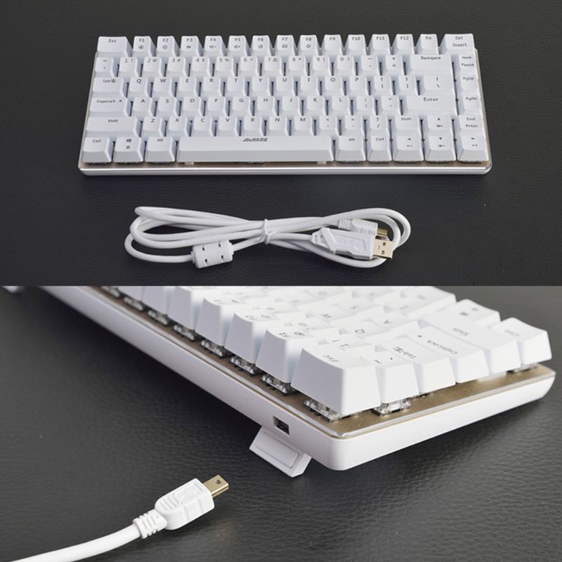Ajazz AK33 Mechanical Keyboard 82 Keys Russian/English Layout Gaming Keyboard