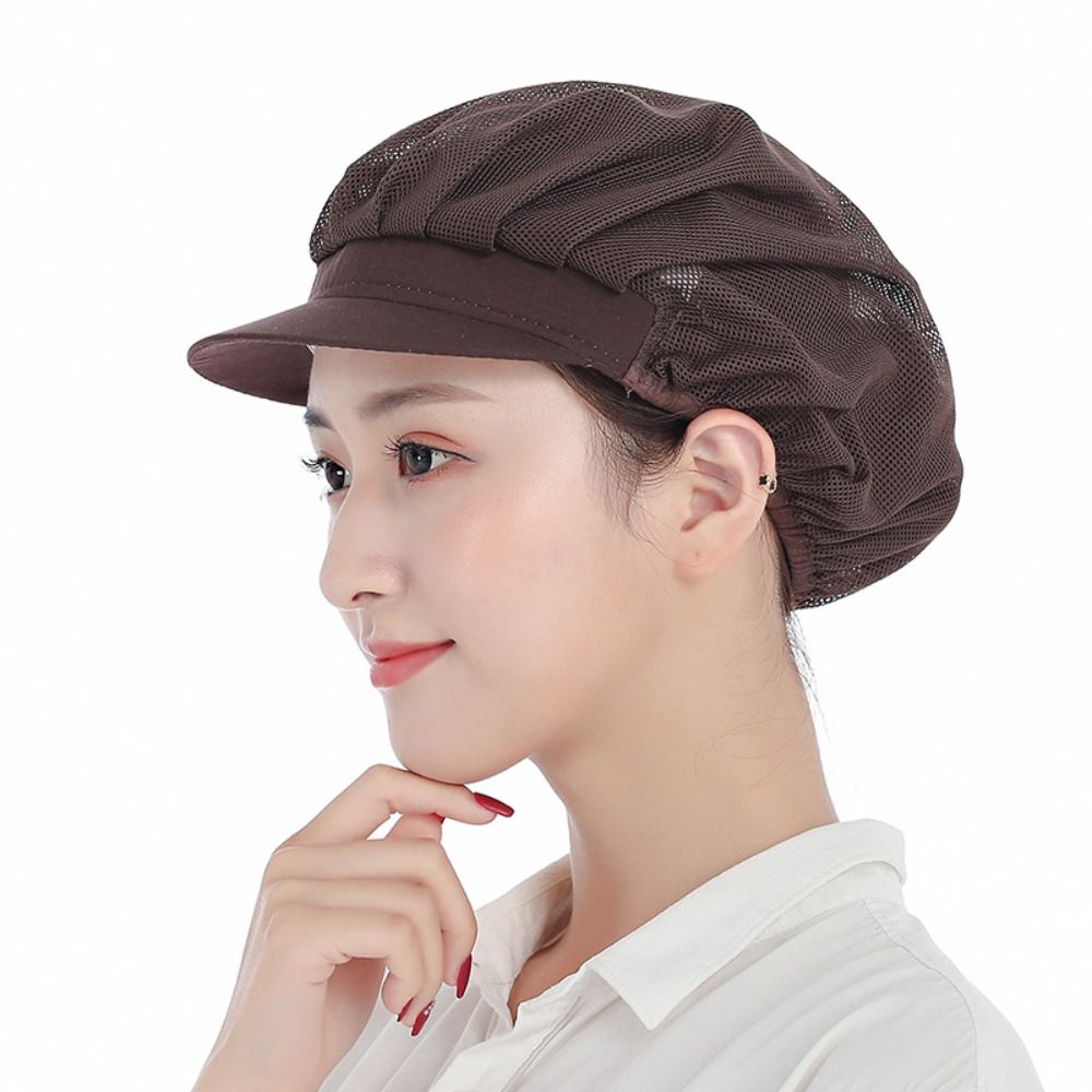 Chic Cloth Work Hat Work Wear Smoke-proof Dust Dustproof Hat Breathable Hotel Cook Cap Hotel Restaurants: army green
