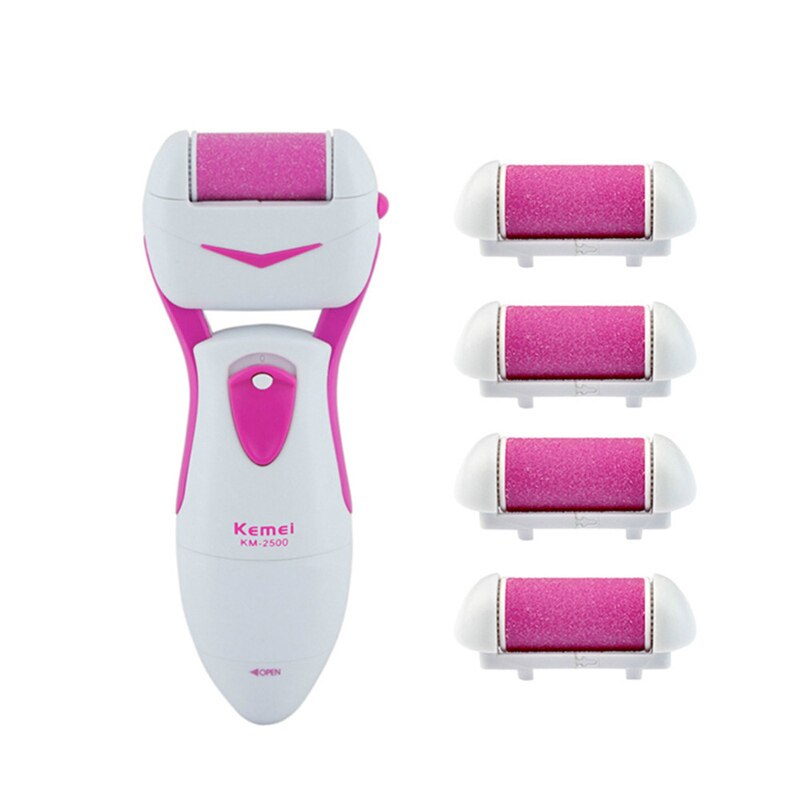 Battery Operated Electric Pedicure Machine Foot File Callus Remover Dead Skin Removal Peeling Exfoliator Foot Care Tool: Orange