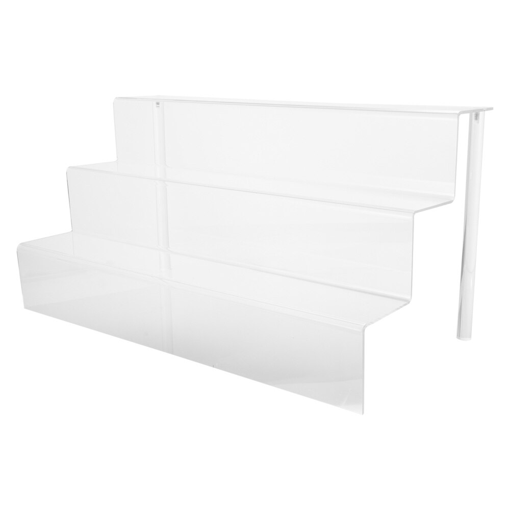 3 Steps Transparent Acrylic Display Stand Shelf for Cosmetics Jewelries Cakes