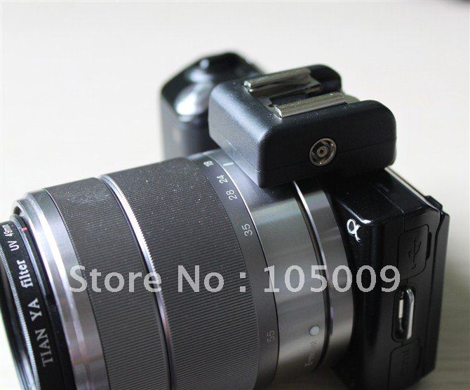 Flash Light shoe adapter with pc jack FOR sony e mount NEX 3 5 5N 5C Camera To Canon Nikon YongNuo Oloong Godox speedlite