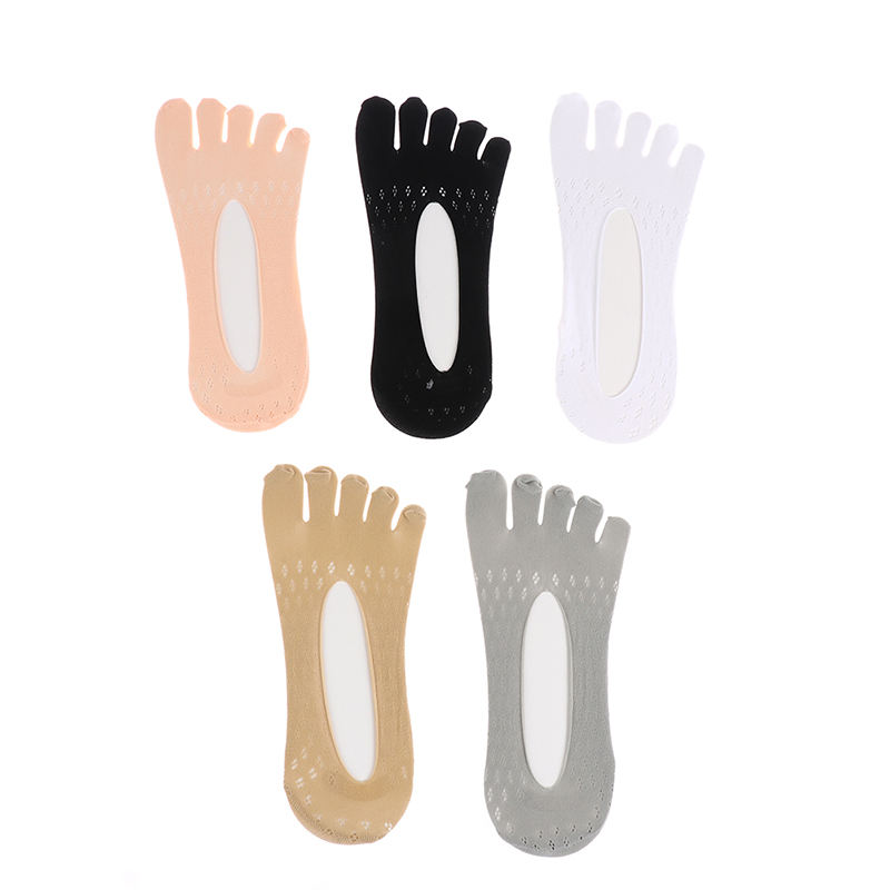 1pair Orthopedic Compression Socks Women's Toe Socks Ultra Low Cut Liner With Gel