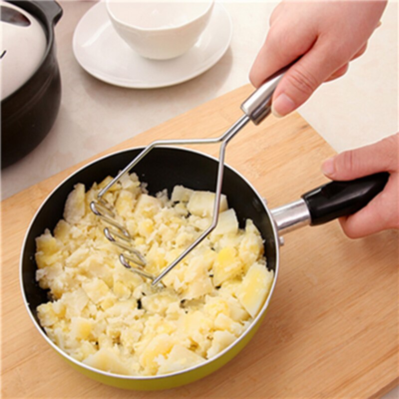 Utensilio de cocina de acero inoxidable, prensador de patatas, herramienta de prensa de ajos cocina, puré de patatas, ondulador, accesorios de cocina, 1 Uds.