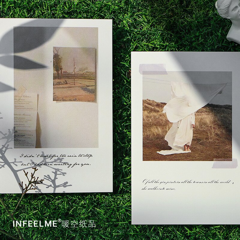 30pcs/box Year Peaceful Place Series Postcard Vintage Retro Style Writing Greeting Postcards 93mm * 143mm
