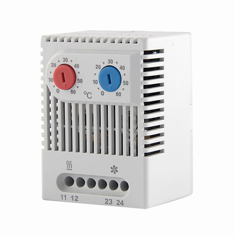 DEWIN Temperature Controller, Mechanical Temperature Controller Surface Mounted Air Conditioner Thermostat 10-30°C AC220V - View #3