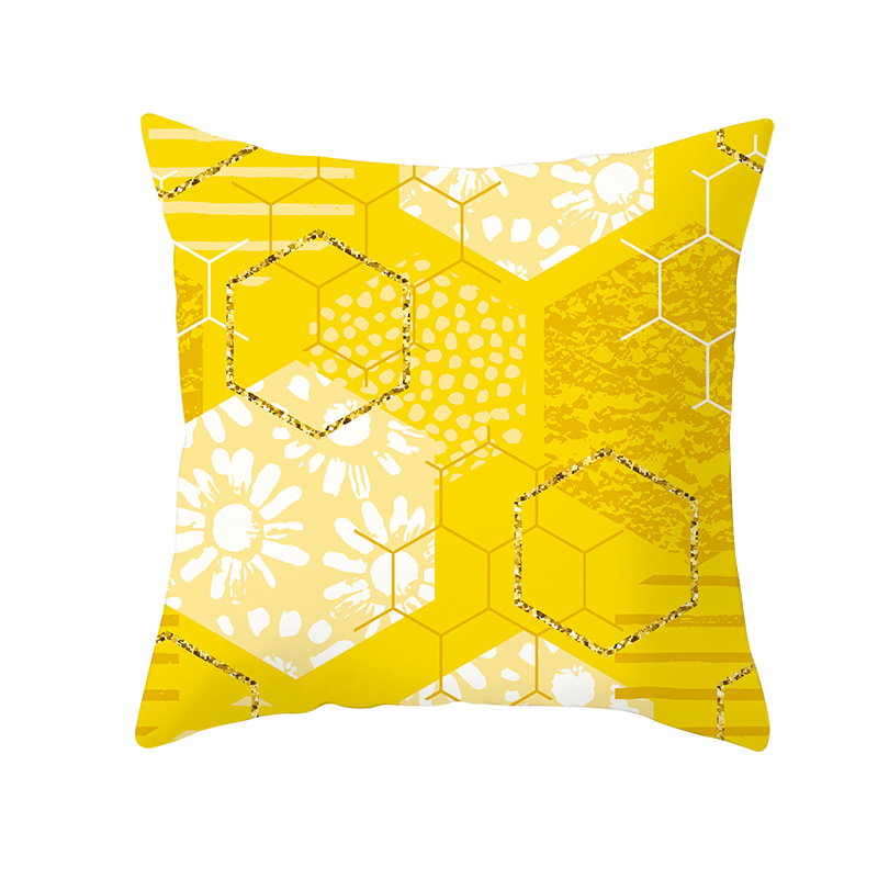 Ananas Blatt Gelb Dekorative Kissenbezug Ananas Gelb Wurf Kissen Fall Polyester Druck Kissen Abdeckung kussensloop: 6