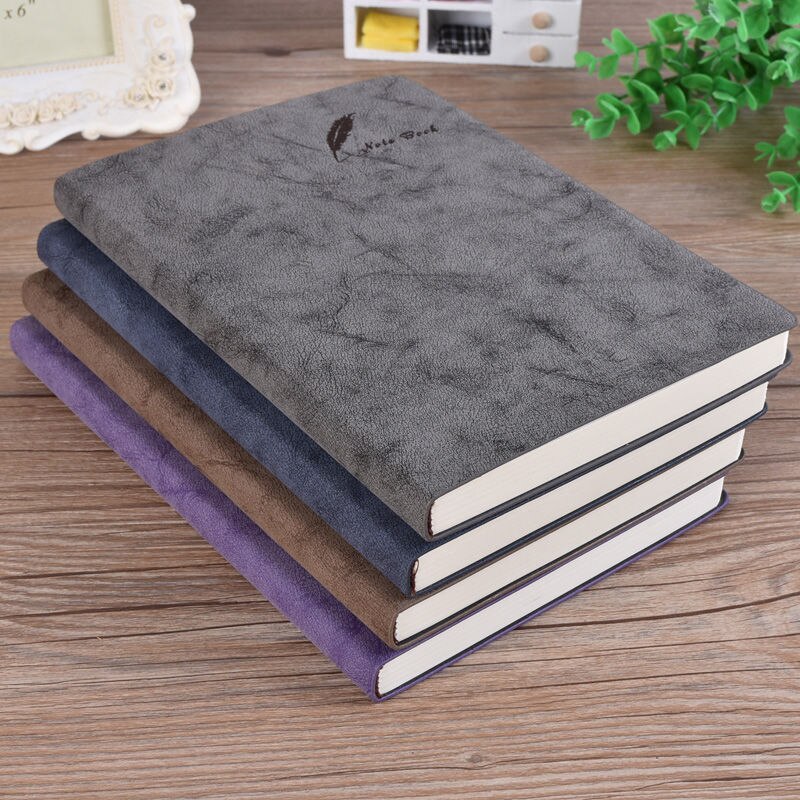 A5 Soft Leather Notepad Stationery Book Student Diary Beautiful Notebook Office School Stationery Supplies