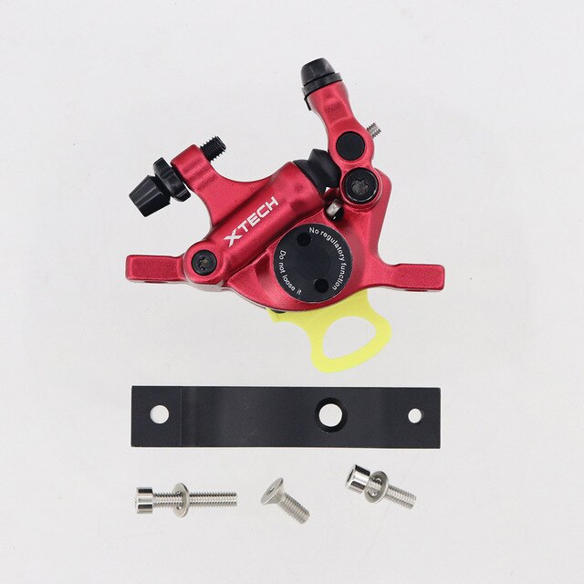 ZOOM Xtech-freno hidráulico de aleación de aluminio HB100 para patinete eléctrico Xiaomi M365/Pro, mejora de frenos de disco M365: Xetch Red Adapter