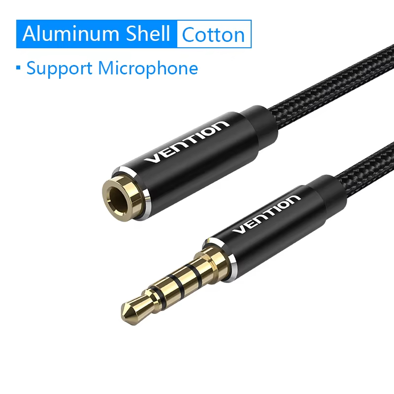 Vention 3.5mm Jack Audio- Verlängerung Kabel Pro Wagen PC TV Laptop schalten männlich zu weiblich Stereo 3.5 Kopfhörer Aux erweitern Adapter Kabel: 15m