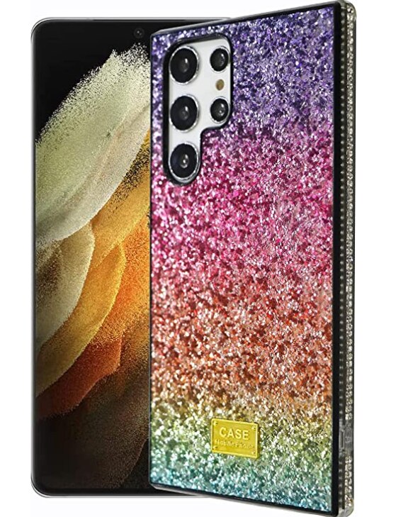 Bling Glitter Luxury Rhinestone Cover for Samsung Galaxy S22 Ultra Case for Samsung S22U S22 S22 Plus Cases Girls Girly Women: For S22U