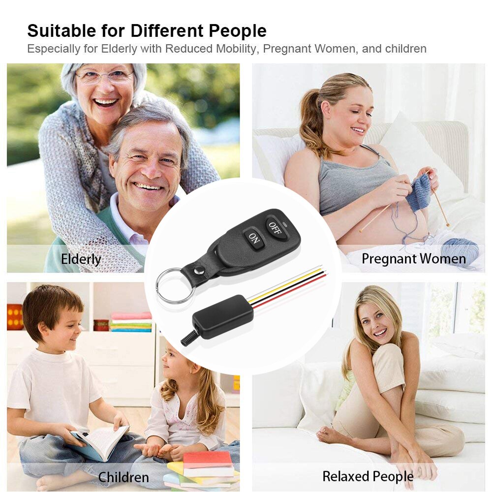 KEBIDU 433MHz RF Transmitter Receiver Relay Module Wireless Switch Remote Control 3.6V 12V 24V and 433 MHz Controller For Light