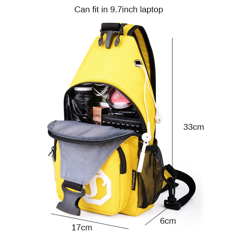 Boshikang sac à bandoulière sac à bandoulière étanche femmes et hommes sac à bandoulière adolescent grande capacité sac à poitrine femme