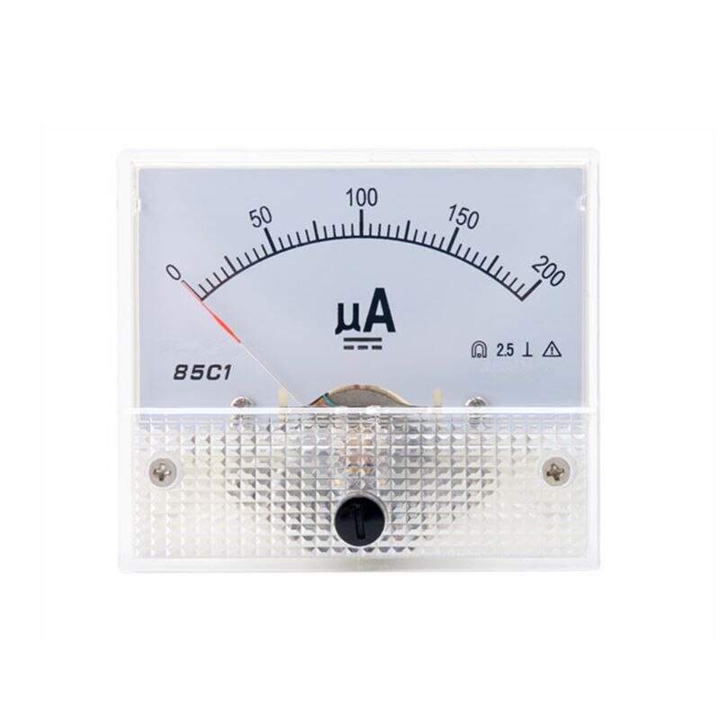 Dc 85 c 1 μa analoge stroommeter paneel wijzerplaat stroommeter wijzer ampèremeter 50-500 d2td