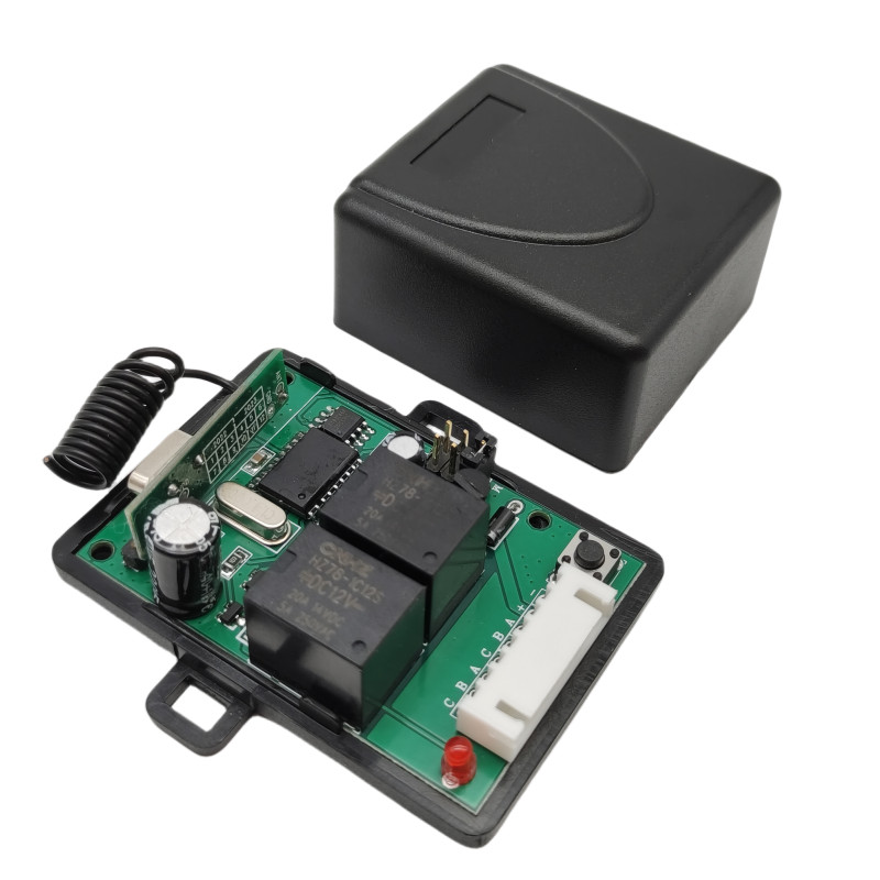 Universal 433mhz 2-channel 12v dc Two-way Wireless Radio Remote Control Transmitter And Receiver: black