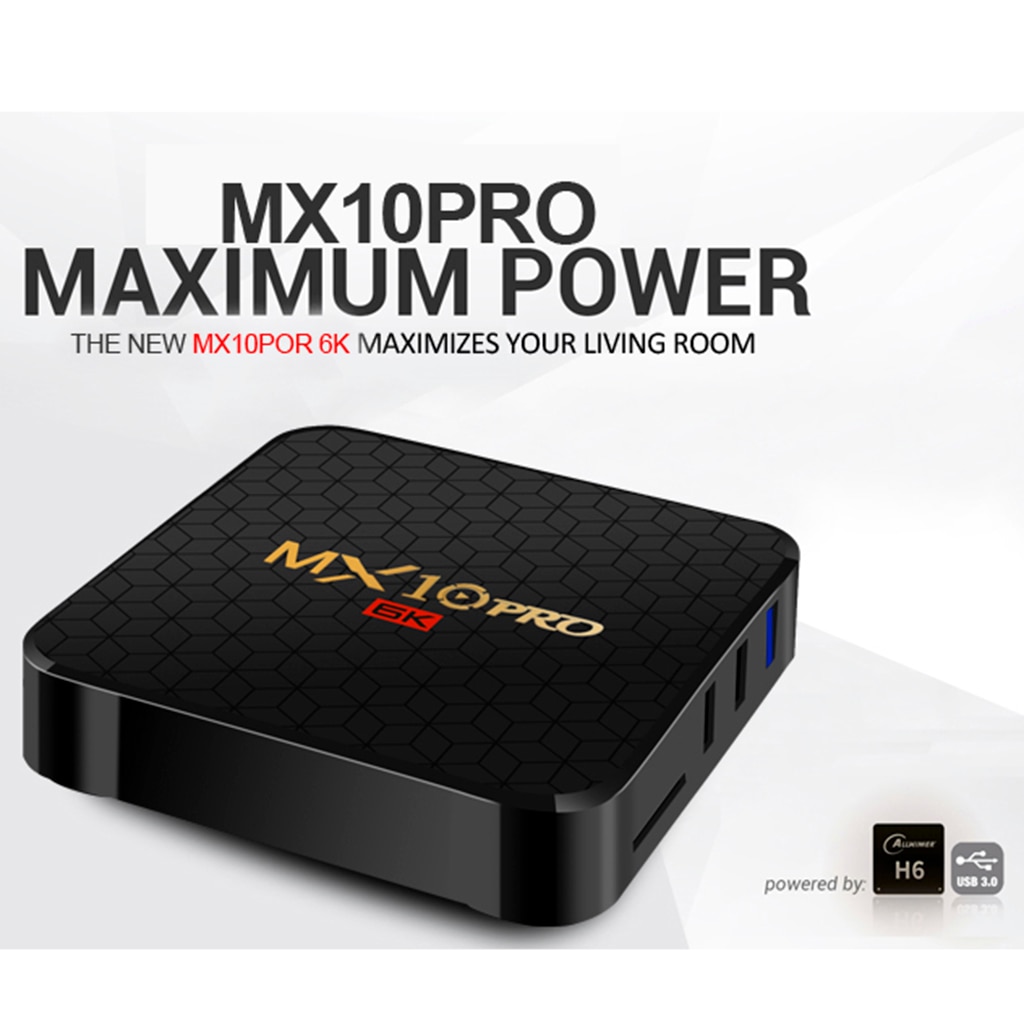 Mx 10 Pro H6 4 + 64 Gb Smart Octa Core Android 9.0 Dual-Band Wifi 6K Us