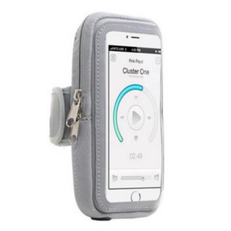 Universale Corsa e jogging Sacchetto Del Telefono mobile fascia Da Braccio per iPhone 7 6 X Samsung S9 S8 Più di fitness fascia di Braccio di sport Del Telefono accessori: grigio