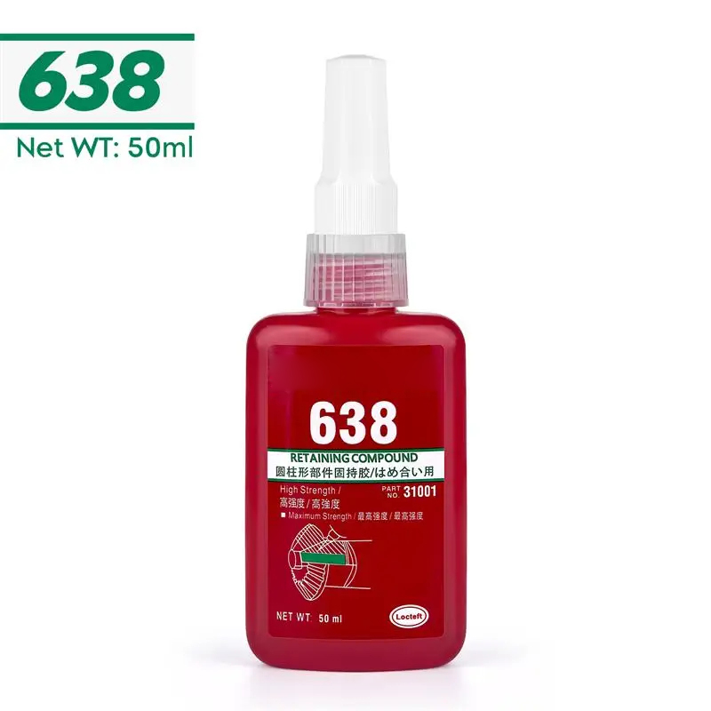 50 ml Schroefdraadborgmiddel Schroeflijm Snel genezen Draadborgmiddel Anaërobe lijm Corrosiebestendig Anti-losdraaien Lijm: Deep Blue