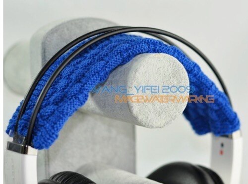 Pure Wool Headband Cushion Top Head Band Pads For Hifiman HE6 HE4 HE500 HE300 HE400 HE5LE Over Ear Headphone: Blue