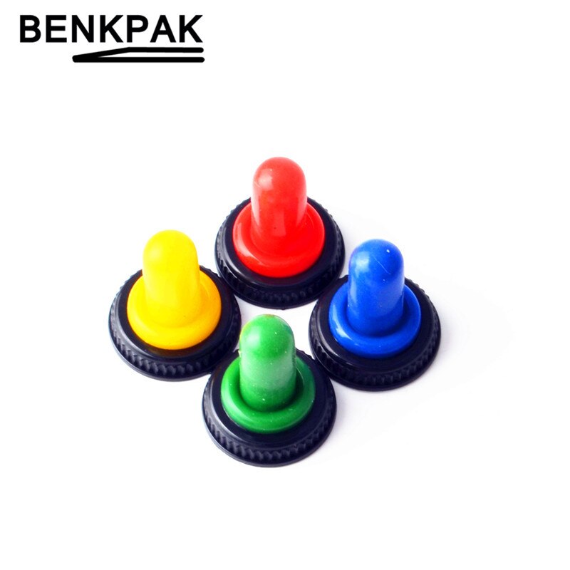 12mm toggle switch boot green red yellow blue water proof cover