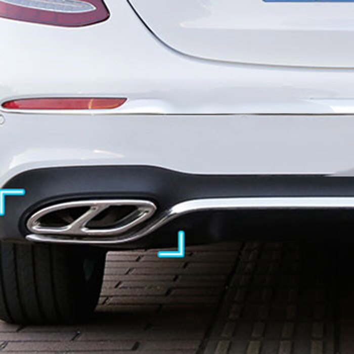 De superior para Mercedes Benz GLC A B C EClass W205 Coupe W213 W176 W246 -17 accesorio del coche AMG de recorte cubierta de acero 304