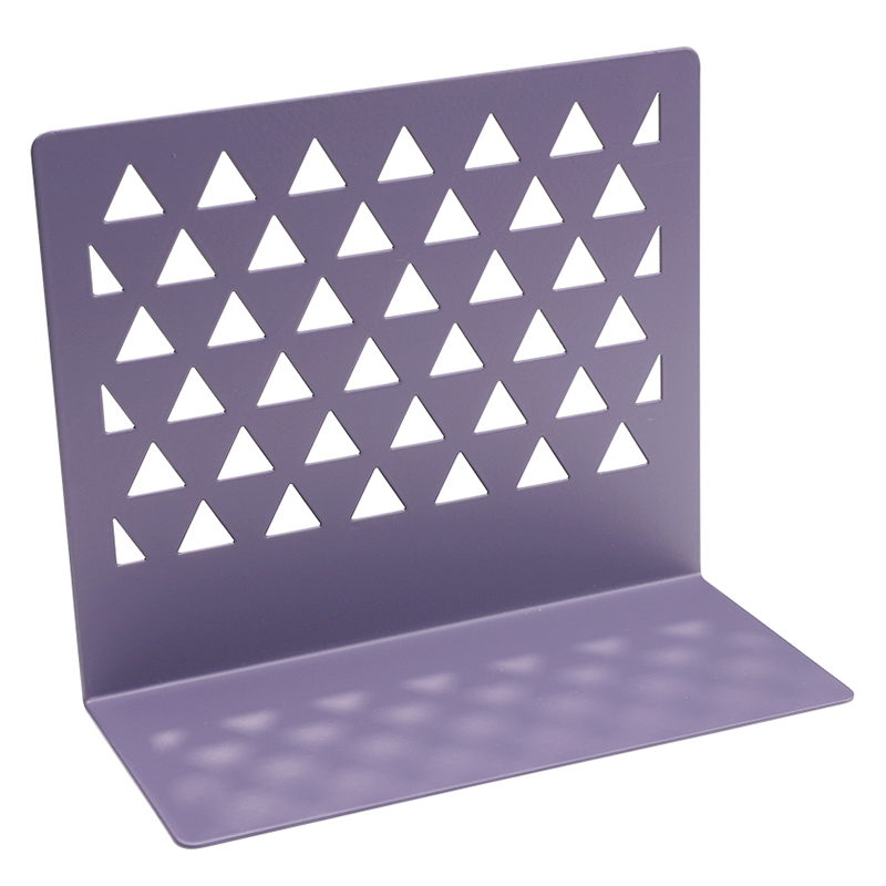 1pcs Metal Hollow Book Stand Library Bookends Supports Office School Supplies JR Deals