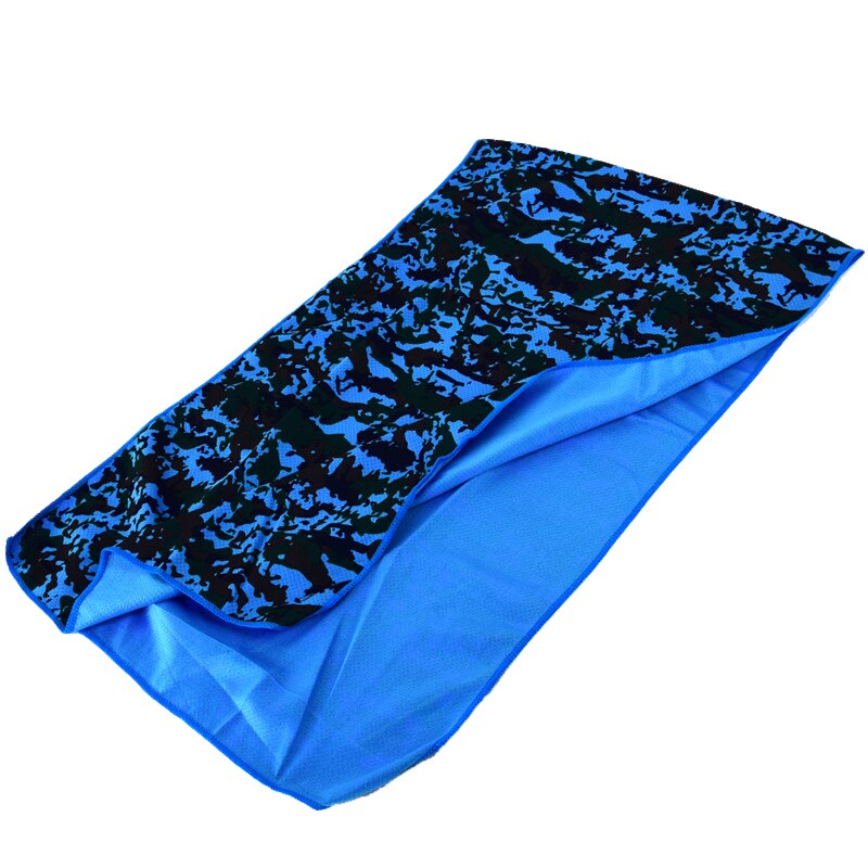 Camouflage ishåndklæde koldt håndklæde køle ishåndklæde hurtigtørr håndklæde til udendørs sports yoga fitness