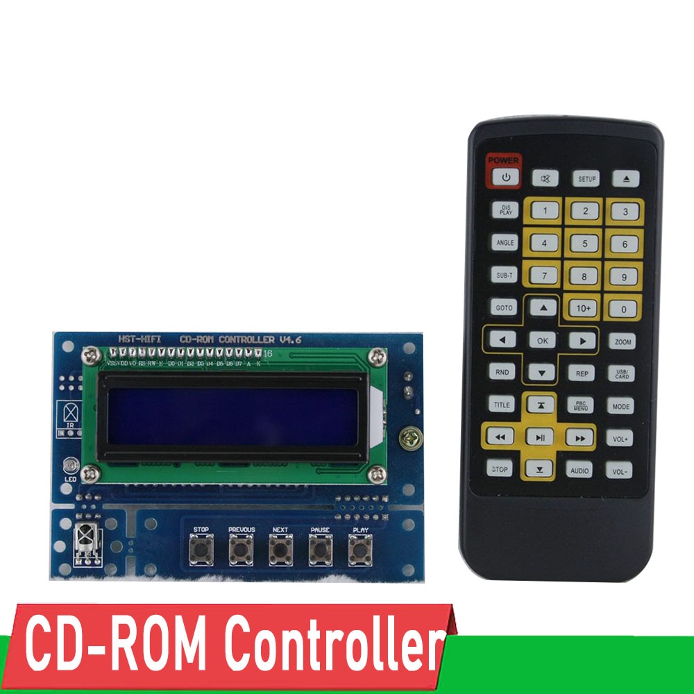 CD-ROM controller DVD-ROM IDE optical drive controller Audio Player ROM To Turntable+ REMOTE control Digital Display DIY kits