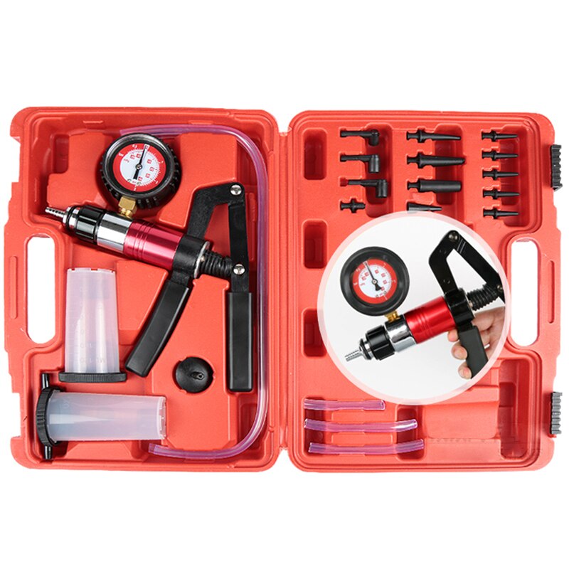 Manual Brake Fluid Vacuum Pump Portable Automobile Manual Vacuum Pump Brake Fluid Replacement Tool Pumping Pressing Tools