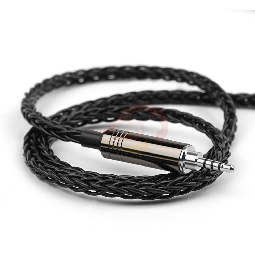 Jack 2.5 Headphone Plug 4 Pole Stereo Rhodium Plating Balanced Plug 2.5mm Minijack For Soldering Audio Headset Wire Connector