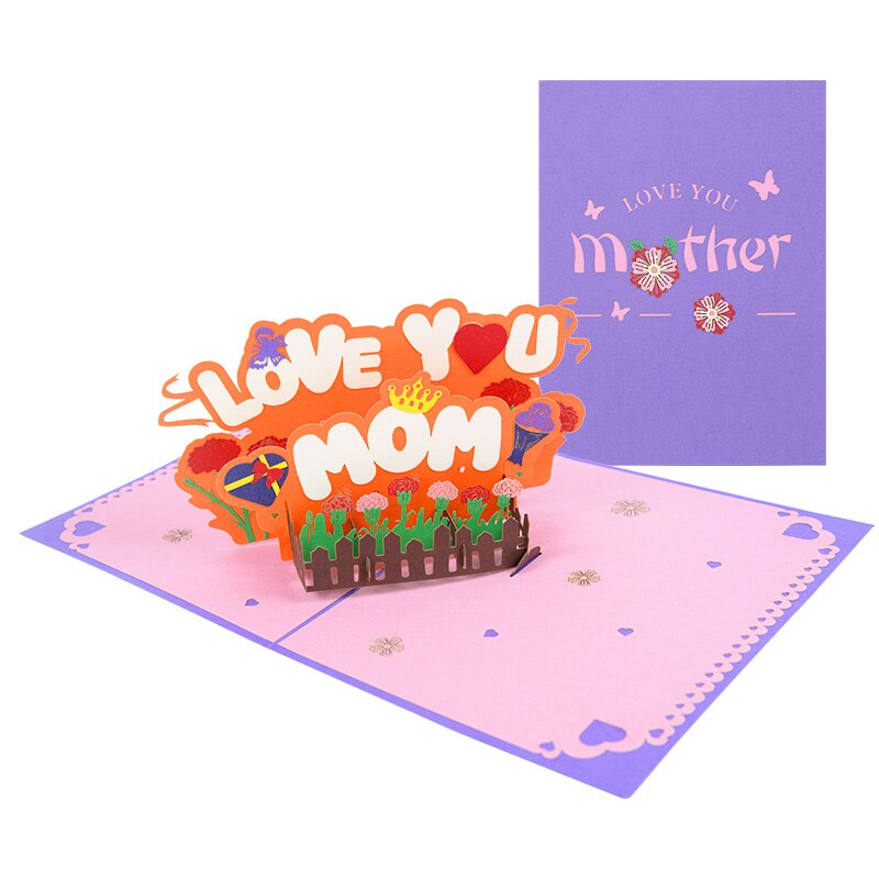 Card Pop Up Sympathy Cards for Mom Wife Wedding Anniversary Birthday 3D Mothers Day Greeting Cards All Occasions