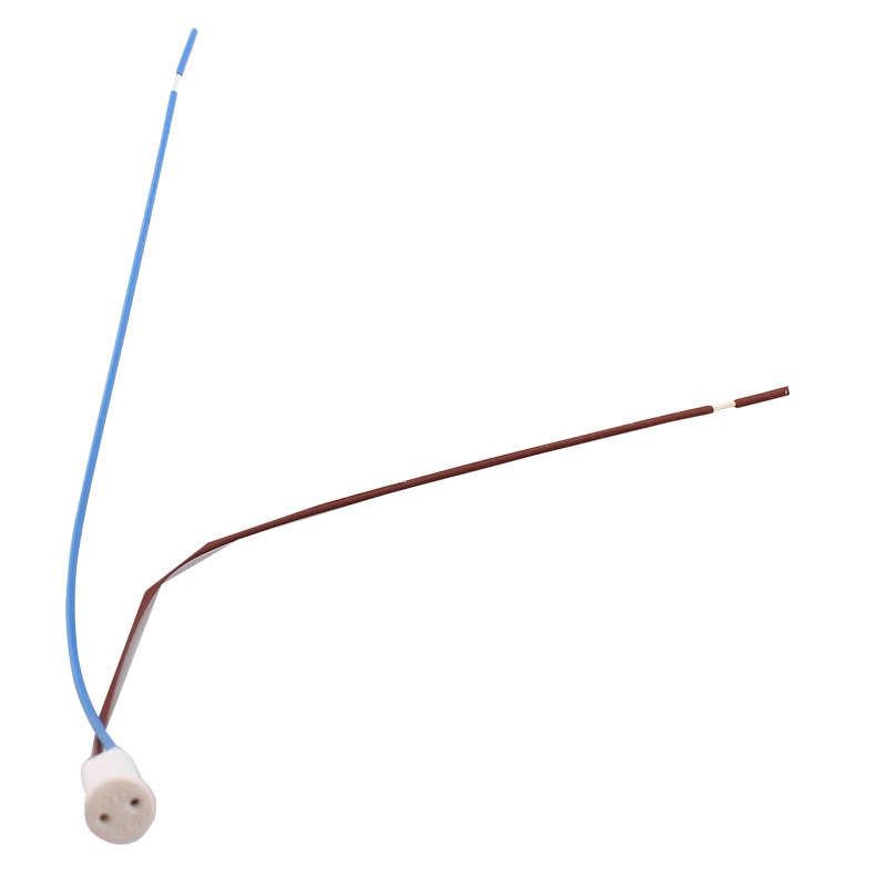 5 stks/partij G4 Socket Led Crystal Kroonluchter halogeenlamp Holder Basis Keramische Hoofd Draad 18 CM Connector